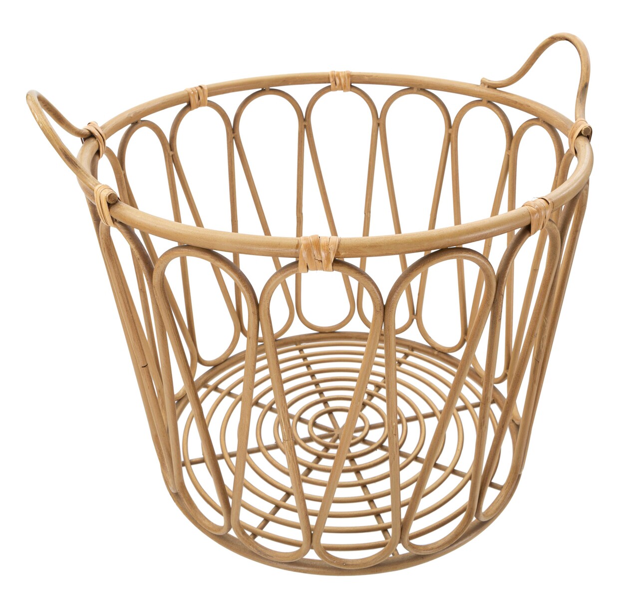 Cos depozitare Panama, Mauro Ferretti, Ø 49.6 x 42 cm, fier/plastic, maro - imagine 7
